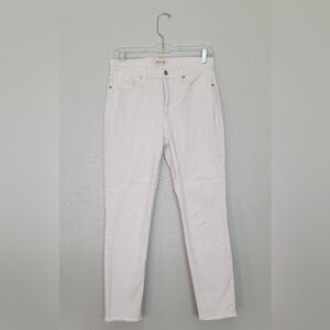 Madewell High-Rise Skinny White Denim Jeans
